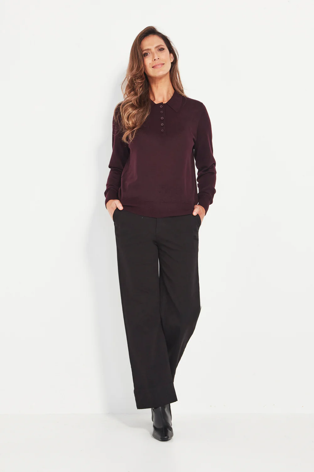 Valley Sweater - Black Cherry - Image 3